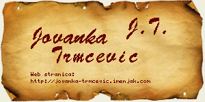 Jovanka Trmčević vizit kartica